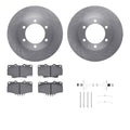 R1 95-04 Toyota 4Runner Front Brake Rotor Set w/Optimum OE Pads and Hardware