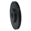 R1 07-17 Nissan Juke Front Right Drilled Black Brake Rotor