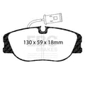 EBC 91-95 Alfa Romeo 164 2.0 Turbo Greenstuff Front Brake Pads