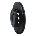 R1 90-97 Audi V8 Quattro Front Right Drilled & Slotted Black Brake Rotor