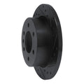 R1 06-18 Dodge Sprinter 2500 Rear Right Drilled & Slotted Black Brake Rotor