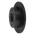 R1 06-18 Dodge Sprinter 2500 Rear Right Drilled & Slotted Black Brake Rotor