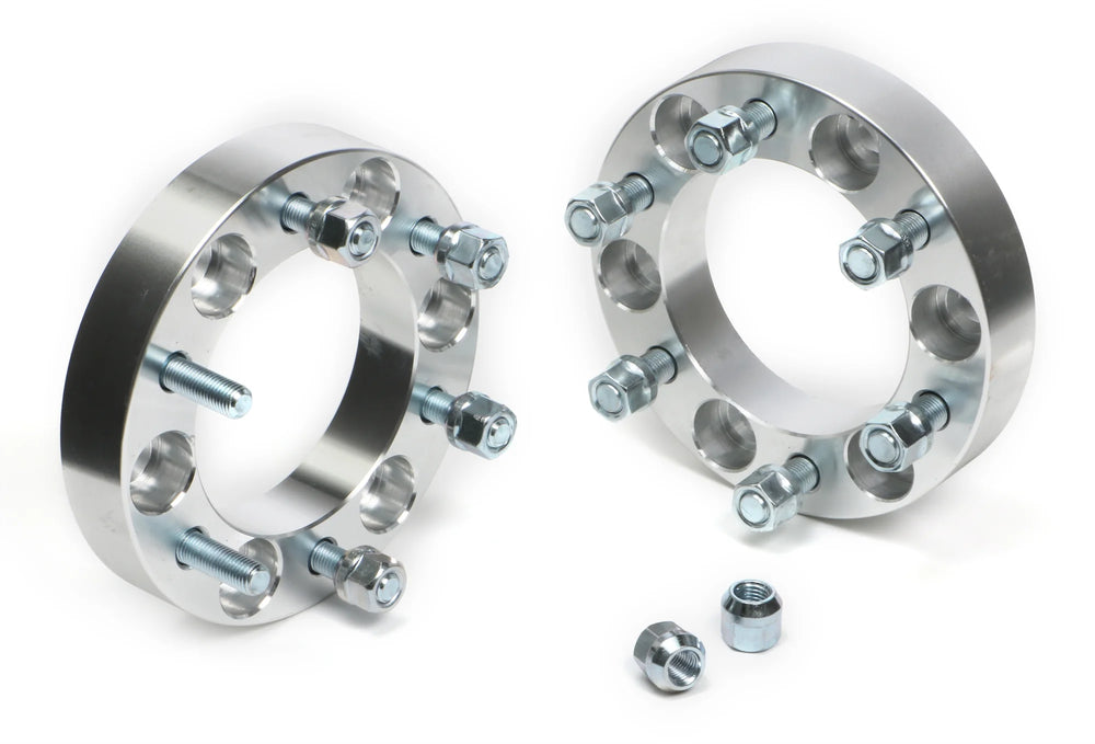 BILLET WHEEL SPACERS; 6 LUG; 5.5 IN. BOLT CIRCLE; 12MM X 1.5 STUDS; 11/4 IN.195964 PONTIAC ENGINES