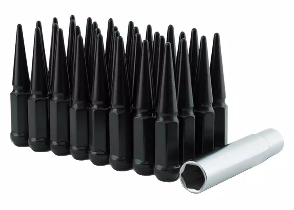 8 LUG SPIKE KIT CONICAL 14X2.0 CHROME 32 LUGS & 1 KEY