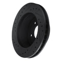 R1 90-02 Chevrolet ASTRO Front Right Drilled & Slotted Black Brake Rotor