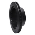 R1 00-14 Cadillac Escalade EXT Rear Left Drilled & Slotted Black Brake Rotor