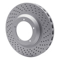 R1 08-11 BMW M3 Rear Right Drilled Geo-Carbon Series Rotor
