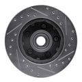 DFC 86-92 Ford Explorer Front Left Drilled & Slotted Silver Brake Rotor