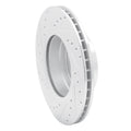 DFC 04-10 BMW 525I (USA/Canada) Front Right Drilled & Slotted Silver Brake Rotor