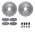 R1 Concepts E- Line Series Brake Rotor with Ceramic Brake Pads Hdw Fits Chrysler Town