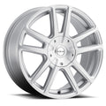 Aluminum Wheels 17x7.5 Encore 145S Hyper Silver Split Spoke 40 Offset 5 on 108/5 on 114.3 Bolt Pattern 72.62 Bore Raceline
