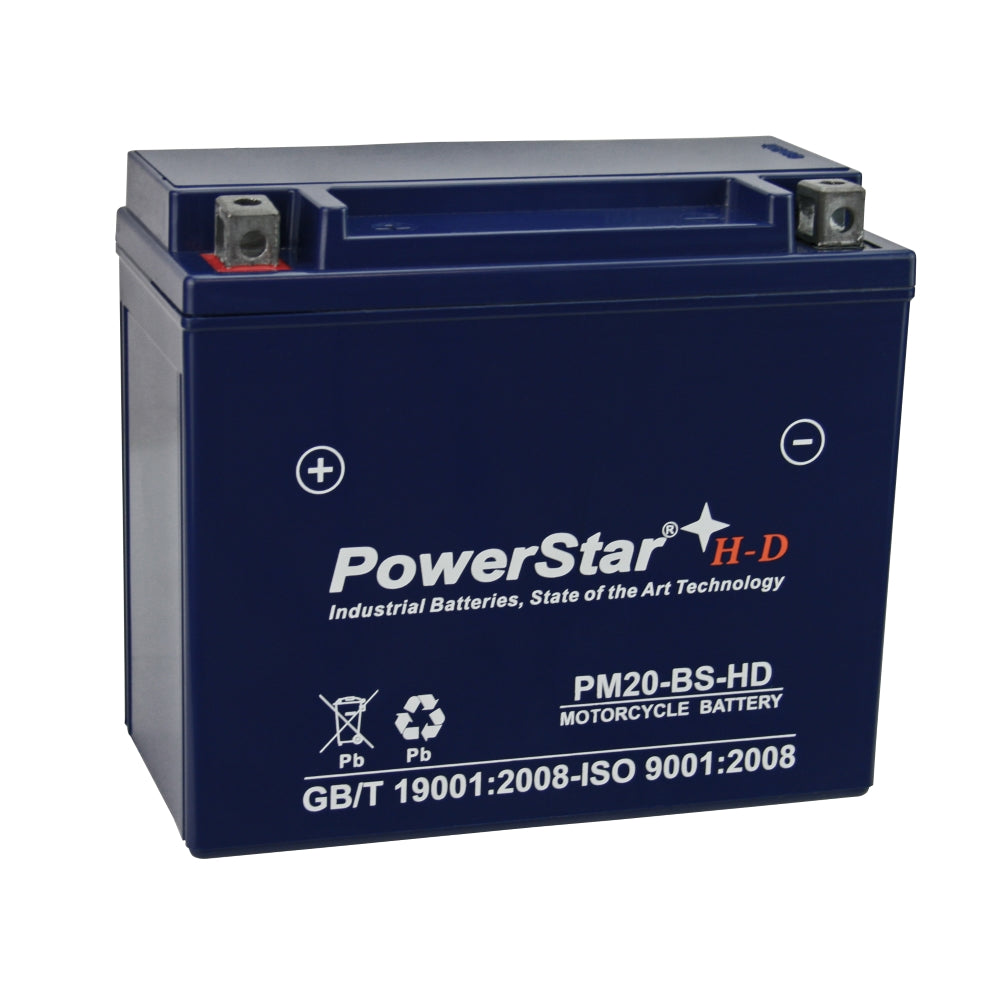 Twin Power GYZ-20H Premium MAX Battery Replaces H-D 65991-82B Made in USA 320 CCA