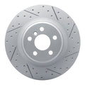 R1 19-24 BMW X2 Rear Right Drilled & Slotted Geoperformance Rotor