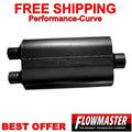 Super 50 Series Chambered Muffler Super 50 2.25 Dual In 3.00 Center Out Mild Sound Flowmaster