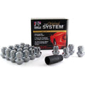12MM X 1.25BLACK ALUMINUM RACING LUG NUTS SMALL DIA CLAMSELL KIT (20 LUGS & 1 K