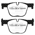 EBC 12+ BMW 335 3.0 Turbo (F30) Redstuff Rear Brake Pads