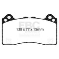 EBC 16-18 Ford Focus RS Bluestuff Front Brake Pads