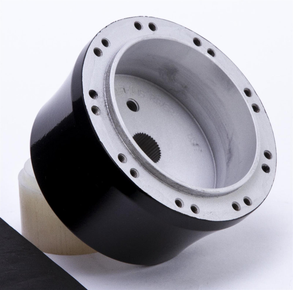 STEERING WHEEL ADAPTER:STEERING WHEEL 9 BOLTBLK POWDERCOAT