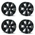 TRAILER WHEELS14 BLACK/MACHINED FACE 15X6 5114.3 0MM 83.82MM