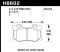 Hawk Performance auto part installed view