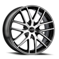 Touren 3260 TR60 19x8.5 / 5x108/114.3 BP / 40mm Offset / 74.1mm Hub Gloss Black Machined Wheel