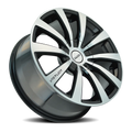 Touren 3130 TR3 18x8 / 5x114.3/120 BP / 20mm Offset / 74.1mm Hub Gloss Black Machined Wheel