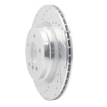 R1 06-15 BMW 330xi Rear Left Drilled & Slotted Geoperformance Rotor