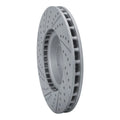 R1 14-19 Chevrolet Corvette Front Right Drilled & Slotted Geo-Carbon Rotor