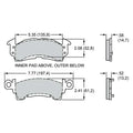 Wilwood Pad Set BP-30 D52/GM .52in/.58in Thick