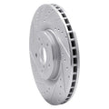 DFC 19-23 Subaru Ascent Front Left Drilled & Slotted Silver Brake Rotor