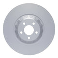R1 24-25 Ford Mustang Front Right Drilled & Slotted Silver Brake Rotor