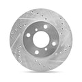 R1 16-25 BMW 430I Left Front Drilled & Slotted Silver Brake Rotor