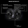 R1 Concepts Brake Rotor- Blank Fits Audi TT