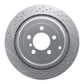DFC 06-12 Land Rover Range Rover Rear Left Drilled & Slotted Geoperformance Rotor