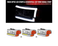 00-06 GMC YUKON/ YUKON XL HEADLIGHT AND BUMPER LIGHT COMBO WITH LED BAR CHROME HOUSING AND CLEAR LENS - USES STOCK BULBS - NOT COMPATIBLE DENALI MODELS