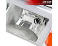 00-06 GMC YUKON/ YUKON XL HEADLIGHT AND BUMPER LIGHT COMBO WITH LED BAR CHROME HOUSING AND CLEAR LENS - USES STOCK BULBS - NOT COMPATIBLE DENALI MODELS