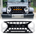 ARMOR GRILLE W/ AMBER LIGHTS, BLACK