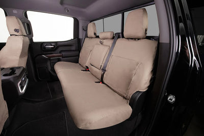 CUSTOM SEAT SAVER SECOND ROW POLYCOTTON TAUPE