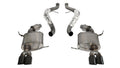 2.5 Inch Cat-Back Sport Dual Rear Exhaust 3.0 Inch Black Tips 08-12 BMW M3 E92 Coupe/Convertible Stainless Steel Corsa Performance