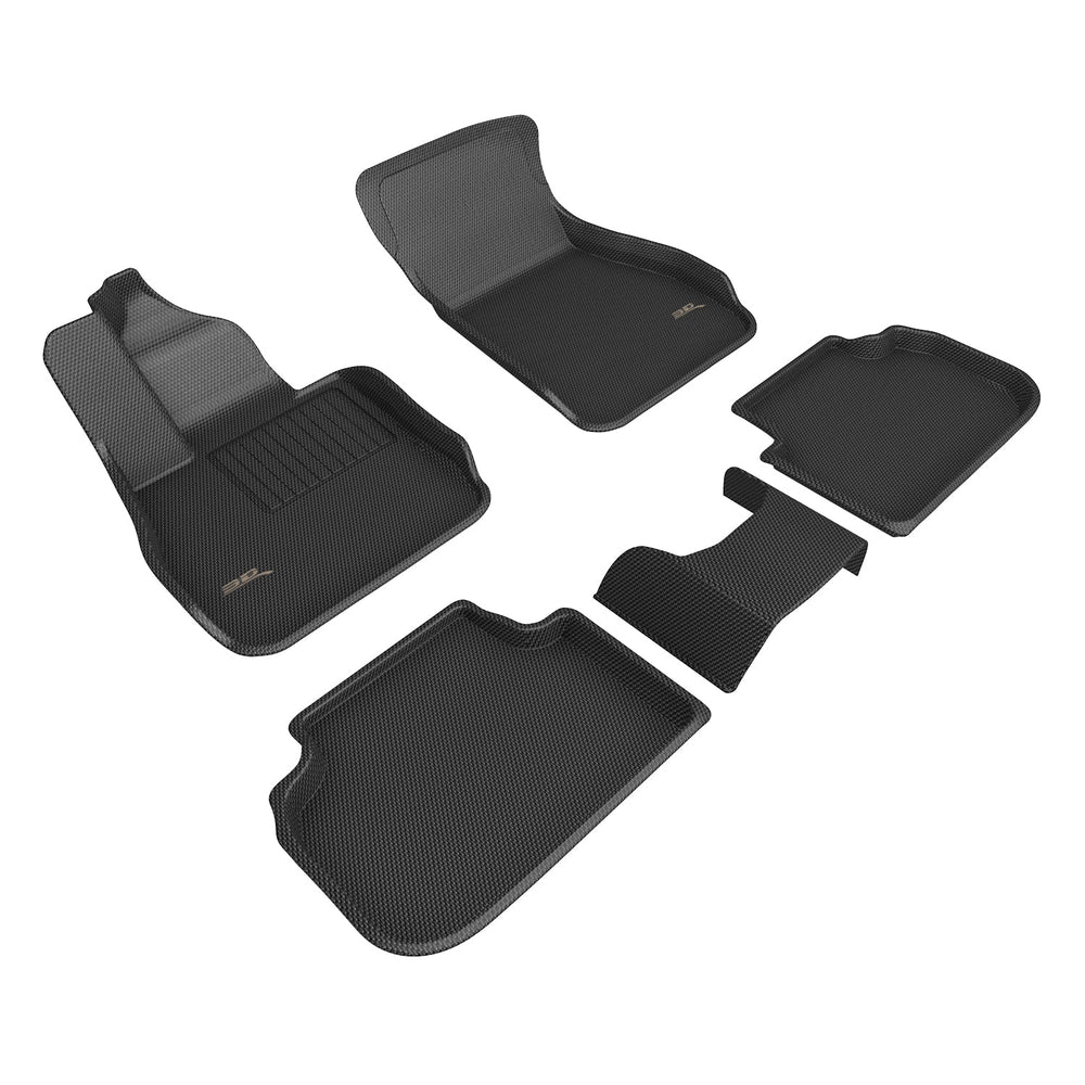 3D MAXpider 22-23 BMW 2 Series Coupe A/T Only KAGU 1st & 2nd Row Floor Mats - Black