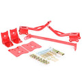 BMR 79-04 Fox Mustang Torque Box Reinforcement Plate Kit(TBR005R And TBR003R) - Red
