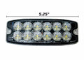 12-LED 30 Function Ultra-Thin Strobe light - Dimensions: 5.25x2.0x0.25 - Amber Color