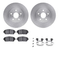 DFC 04-10 Toyota Camry Front Rotors with 5000 Advanced Brake Pads w/Hardware