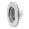 R1 79-91 Ford LTD Crown Victoria Front Right Drilled & Slotted Silver Brake Rotor
