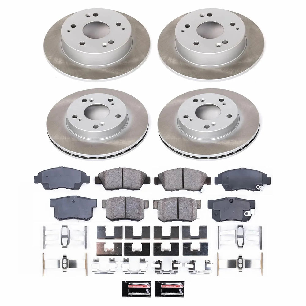 Power Stop 02-06 Acura RSX Front and Rear Semi-Coated Rotor Kit