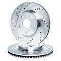 R1 Concepts Brake Rotor- D/S - Silver Fits BMW M3