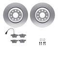 DFC 18-25 Audi Q3 Rear Geospec Rotors with 5000 Advanced Brake Pads w/Hardware