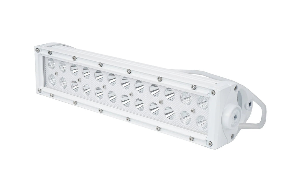 14.25INCH MARINE GRADE DUAL ROW STRAIGHT LIGHT BAR W/72WATT 24 X 3W HIGH INTENS