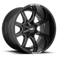 MO970 17x8 8x180.00 GLOSS BLACK W/ MACHINED FACE (0 mm)