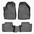 WeatherTech 15+ Jeep Cherokee (No Bump In Front of Dead Pedal) Front Rear FloorLiner - Black